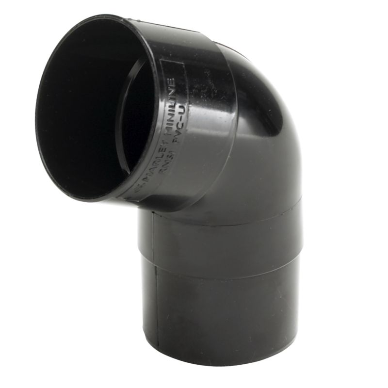Marley Miniline 67.5 Degree Offset Bend RNS1CB Black (Dia) 53mm