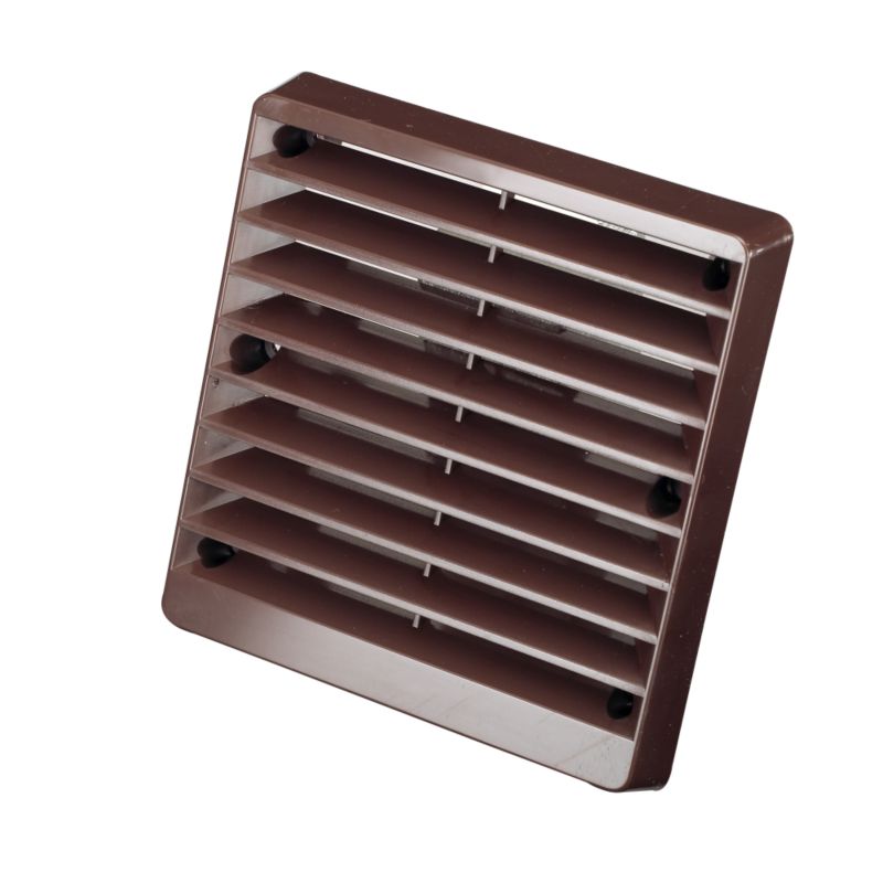Marley External Grille Deg1b Brown  (d) 100mm