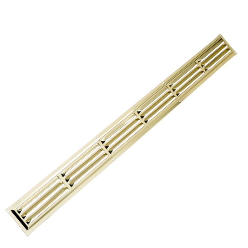 Marley Interior Gold Louvred Ventilator M191 Gold Effect (w) 660mm X (h) 50mm
