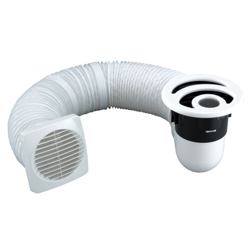 Greenwood Shower Fan Kit amp Light TF115TLK White