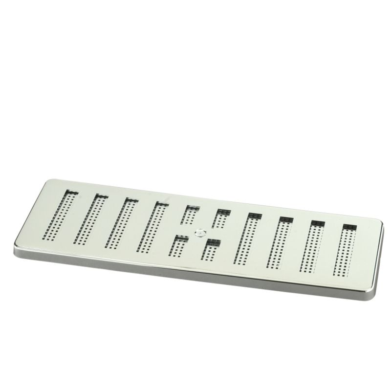 Marley Interior Adjustable Ventilator M220 Chrome Effect (w) 75 X (l) 225mm