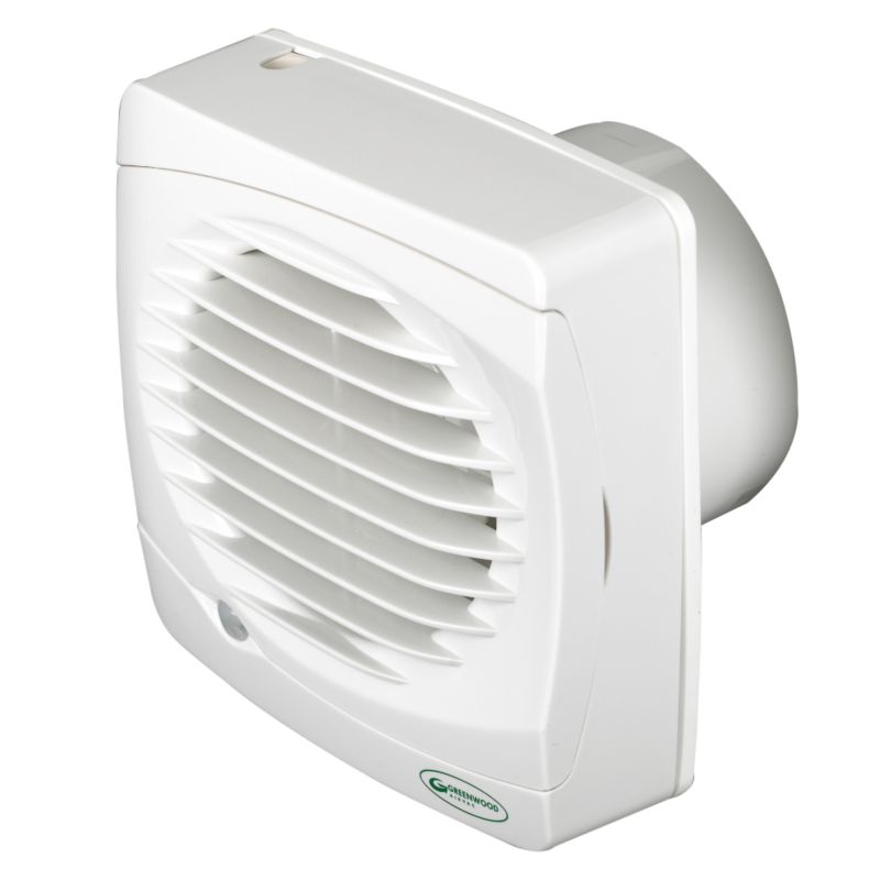 Greenwood Humidistat Timer Fan NTx100HT White Dia 100mm