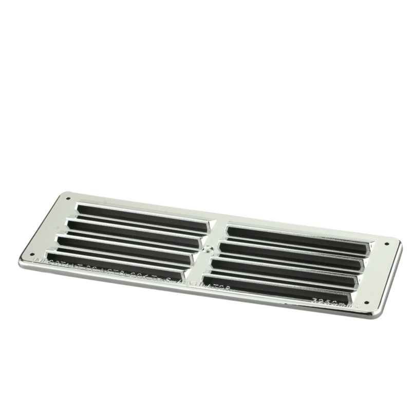 Marley Interior Louvred Ventilator M121 Chrome Effect (w) 75 X (l) 225mm