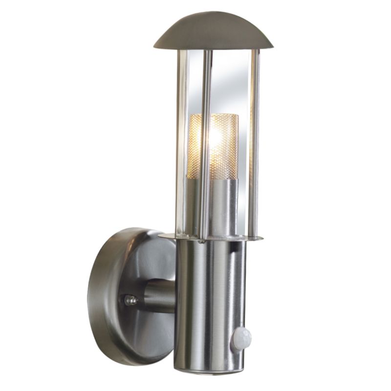 Unbranded Rocina Wall Lantern PIR 43771 Stainless Steel 40w