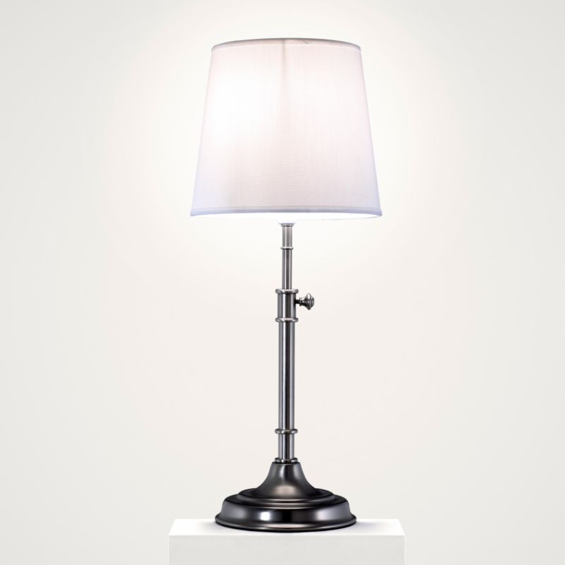 Cleveland Adjustable Table Lamp With White Shade
