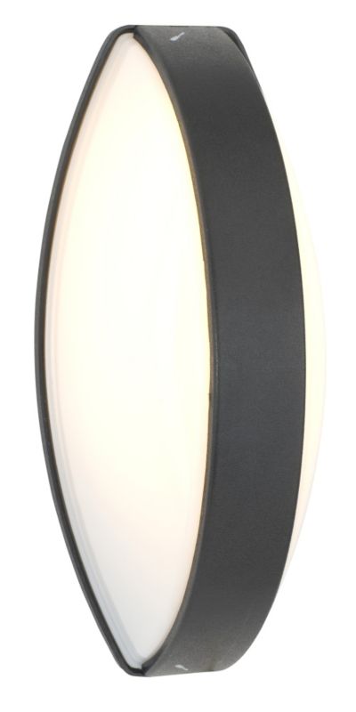 Unbranded Abuu Black and White 9W 1 Light Wall Light