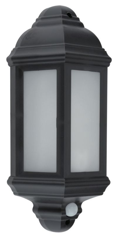 Gerberg Black Plastic 13W 1 Light Wall Light