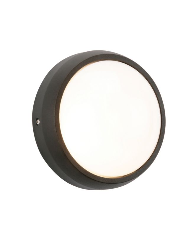 Zulan 1lt Wall 35736 Textured matt black paint and frosted acrylic 7W