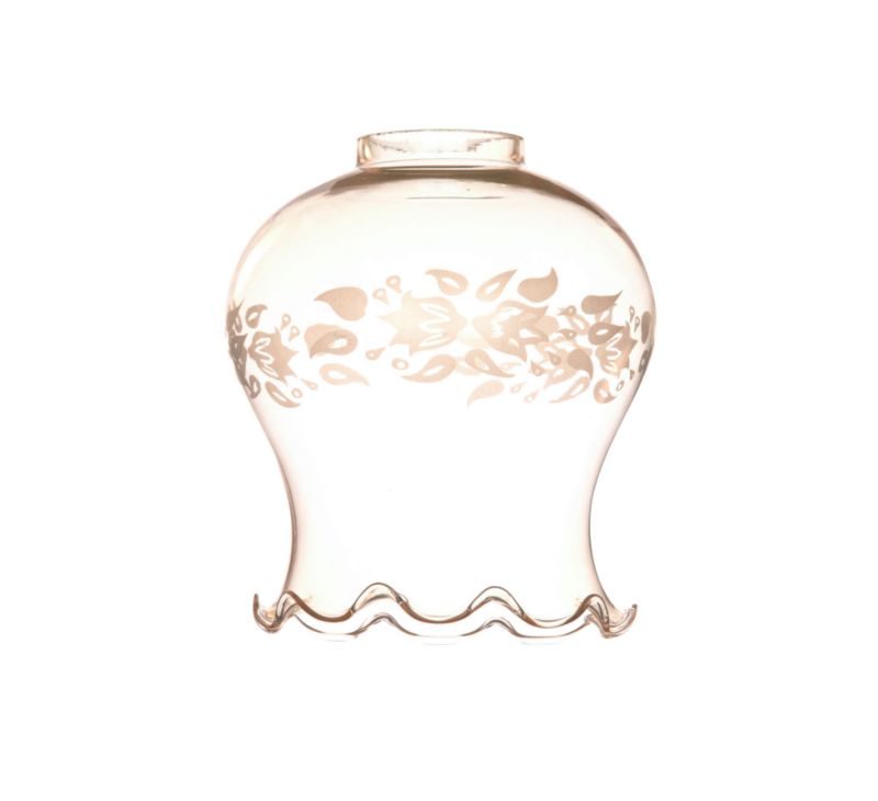 Tulip White Ice Counter Glass Shade