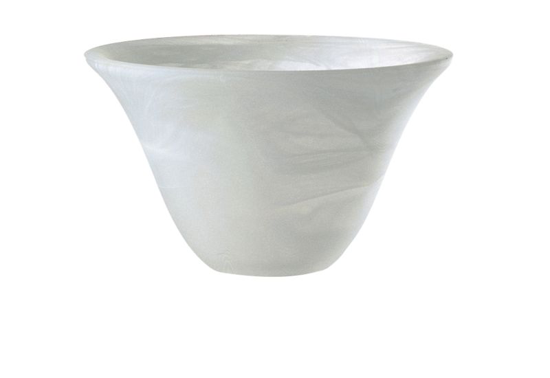 Alabaster Dome White Glass Shade