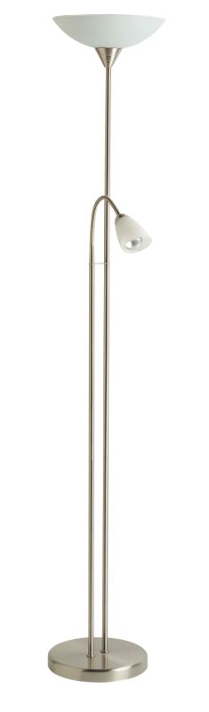 Carpio Brushed Chrome Finish Floor Lamp