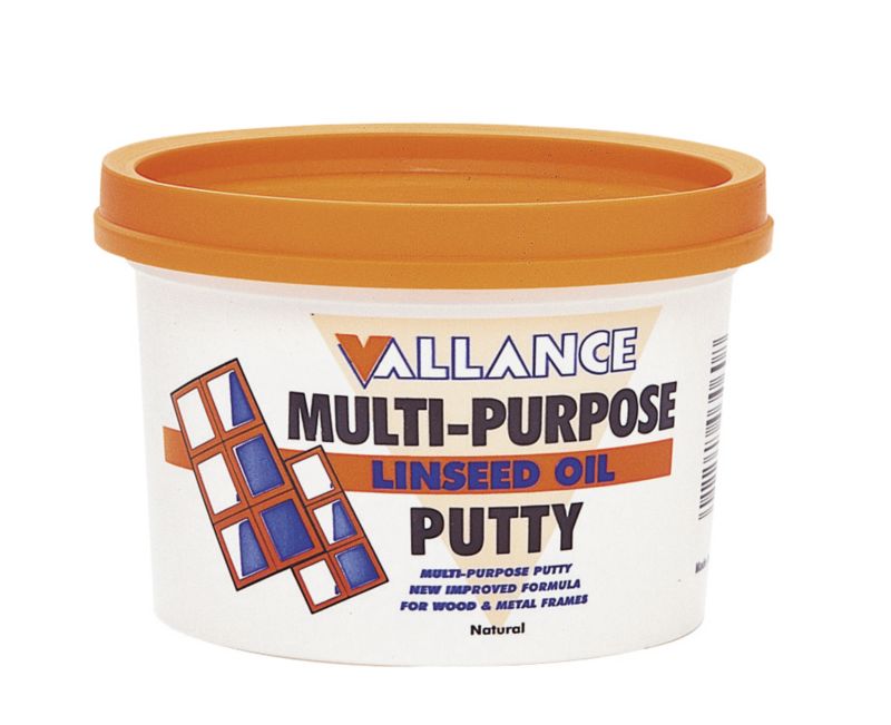 Vallance Multi Purpose Linseed Oil Putty V1043P Natural 1 Kg