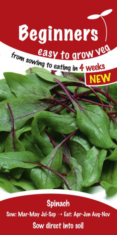 Suttons Beginners Spinach F1 Reddy