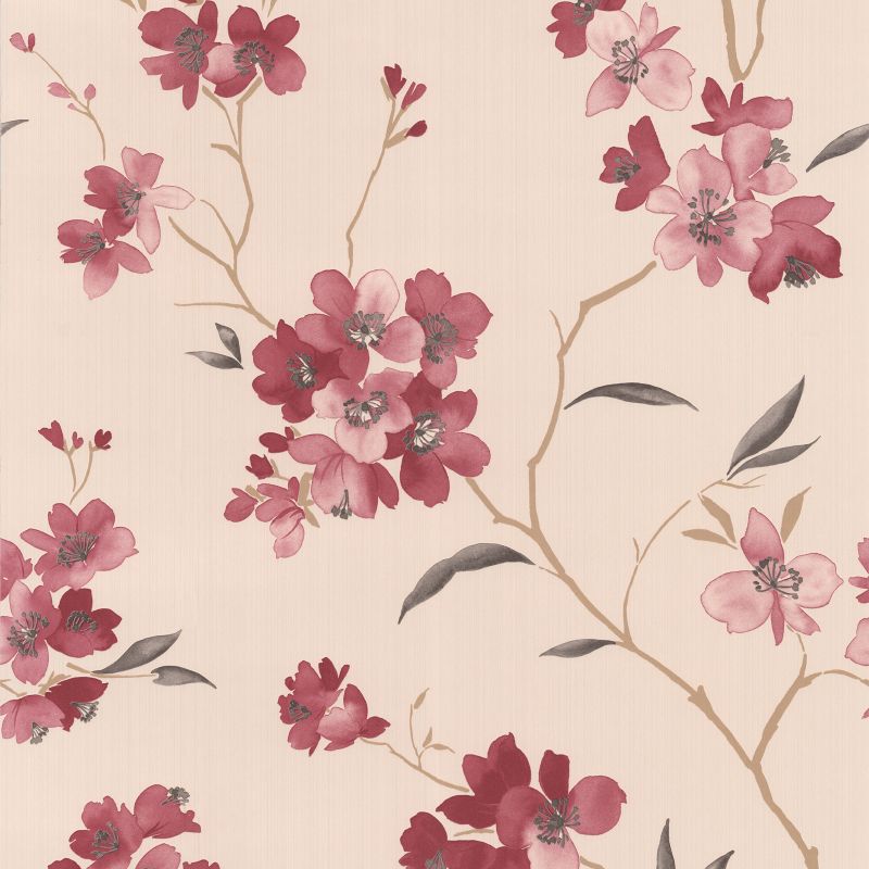Graham and Brown Enthrall Wallcovering Ruby 10m