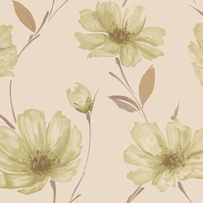 Graham and Brown Spirit Wallcovering Green 10m