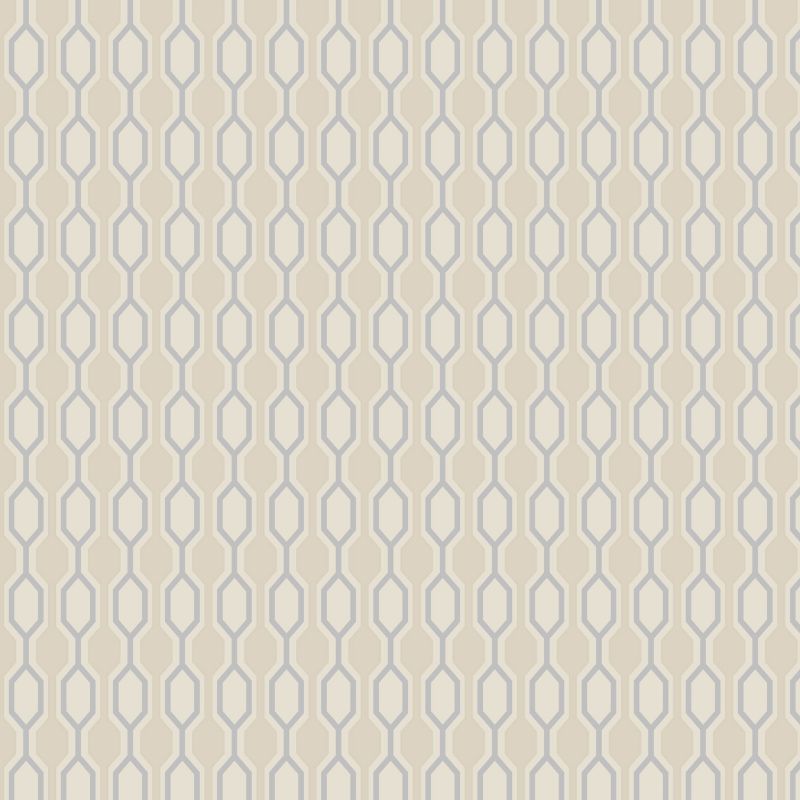 Kelly Hoppen Hicks Wallcovering Taupe/Silver