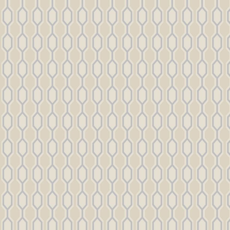 Kelly Hoppen Hicks Wallcovering Taupe/Silver