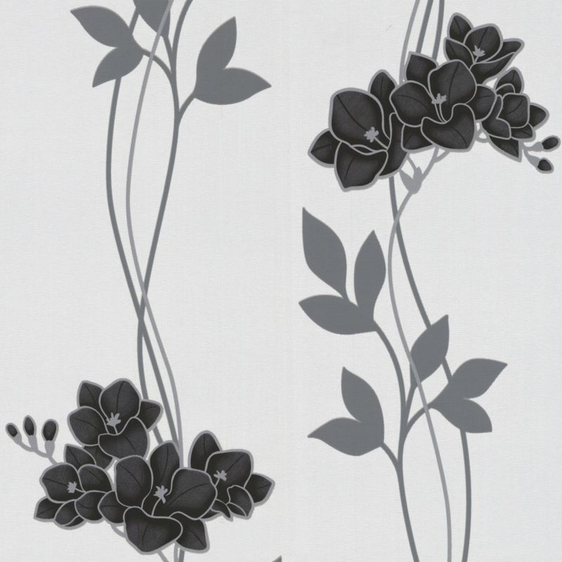 Super Fresco Easy Serene Paste The Wall Wallpaper Black 10m