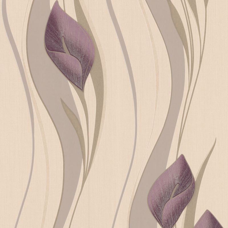 Superfresco Super Fresco Easy Peace Wallcovering Plum/Cream