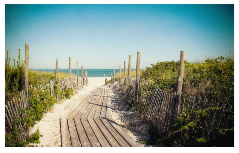 Colours By BandQ Printed Canvas British Beach Jetty W80 x L50cm