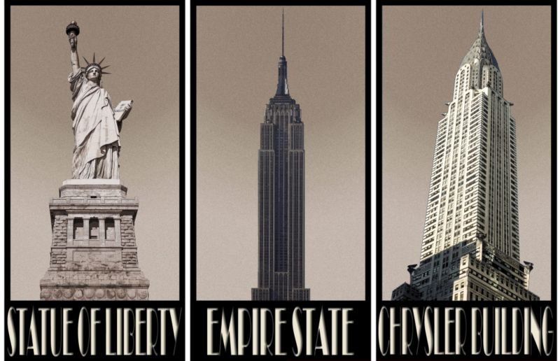 Colours By BandQ Printed Canvas Towers Of New York W90 x L60cm