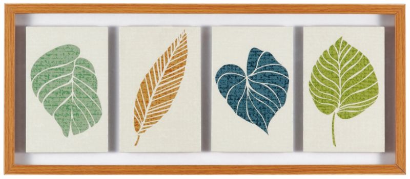 Graham amp Brown Framed Floating Leaves Print W70 x L30cm