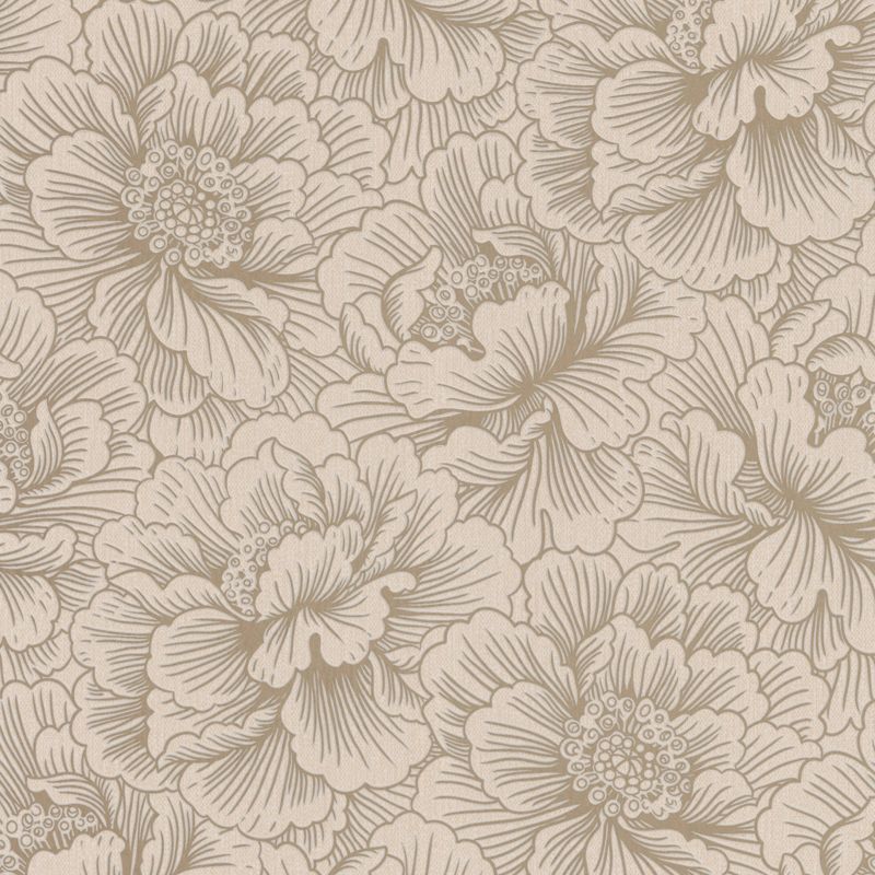 Super Fresco Easy Flourish Wallcovering Cream 10M