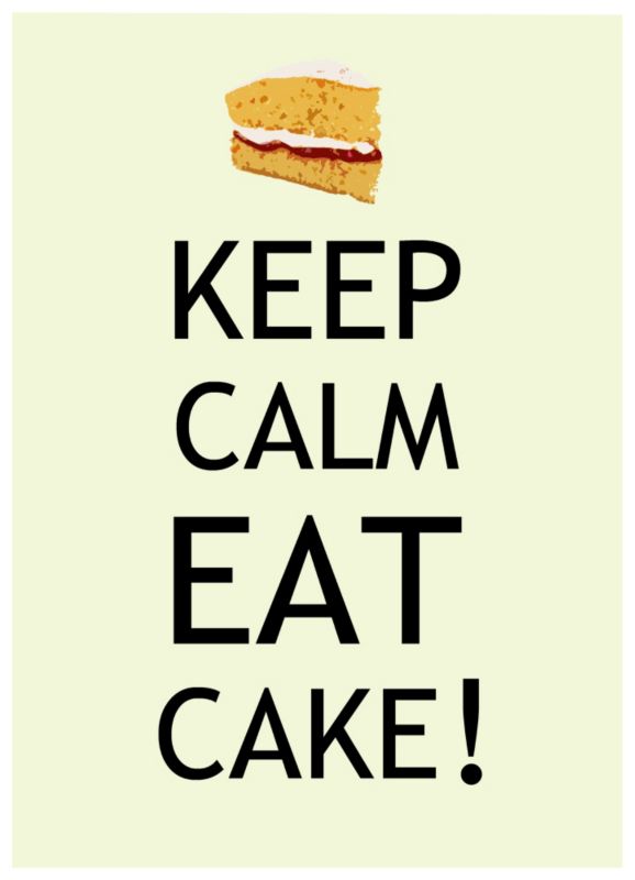BandQ Keep Calm Eat Cake Printed Canvas