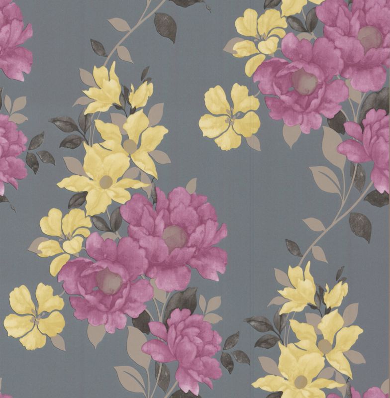 Graham and Brown Duchessa Wallcovering Grey 10m