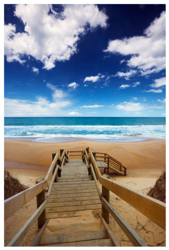 Beach Jetty Print W40 x L50cm