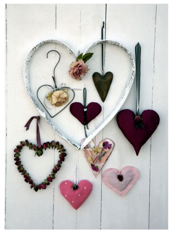 Hearts Print W40 x L50cm
