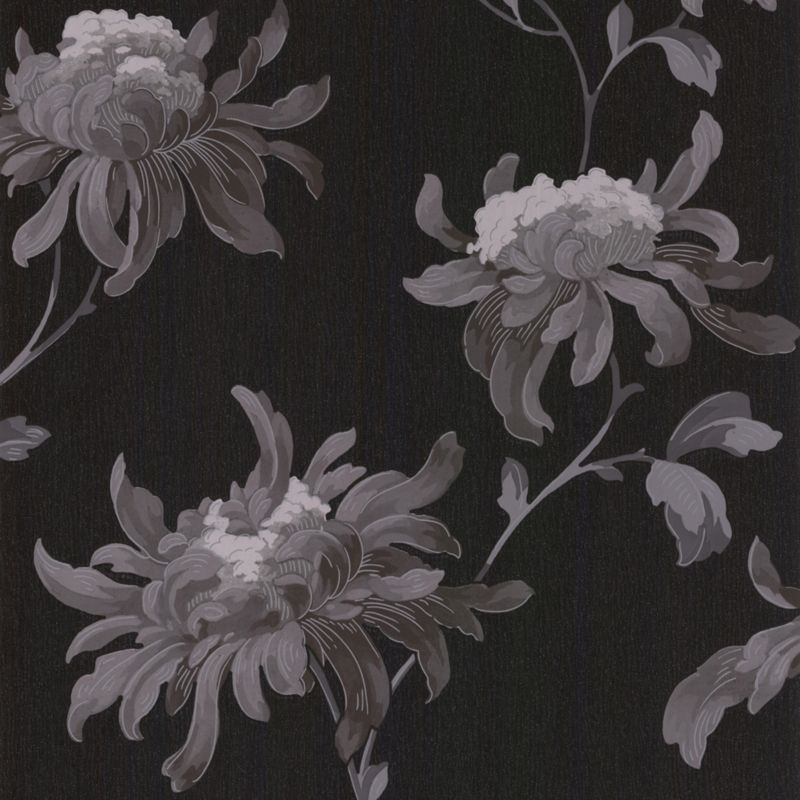 Graham amp Brown Julien Macdonald Fabulous Paste The Wall Wallpaper BlackGrey
