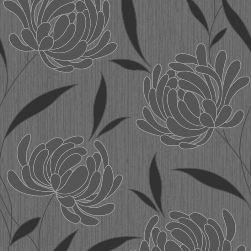 Nadine Wallcovering Black