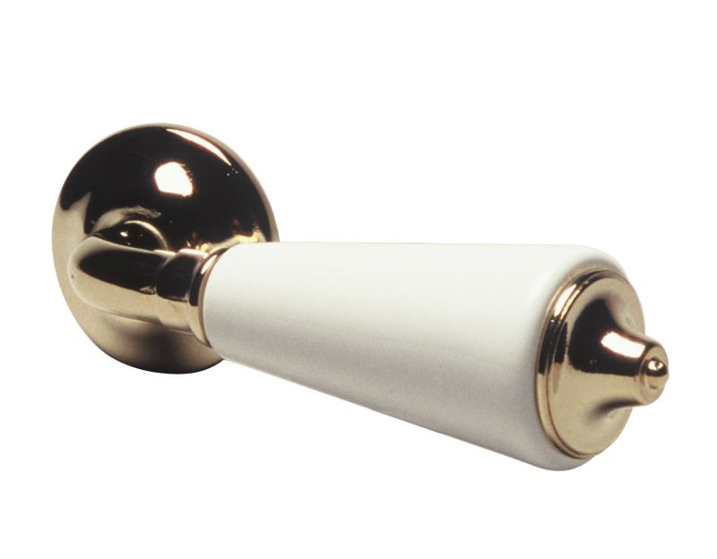 Opella White Metal With Gold Finish Cistern Lever