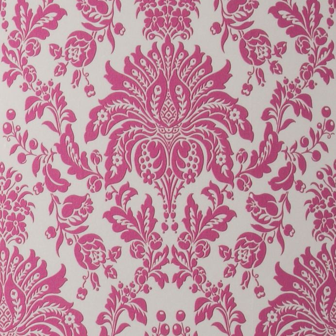 Super Fresco Flock Effect Elizabeth PinkSilver Effect 10m