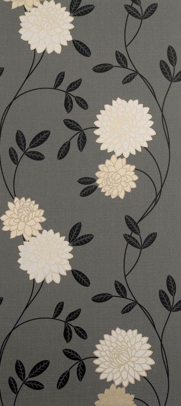 Super Fresco Colours Shaan Wallpaper Charcoal 10M