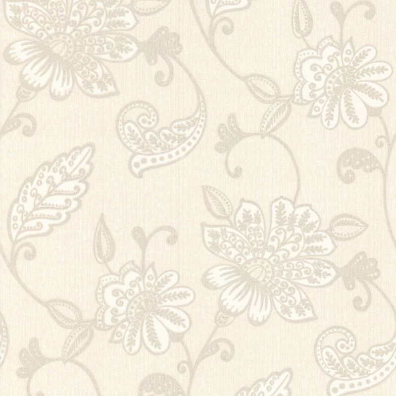 Premier Juliet Wallcovering White 10m