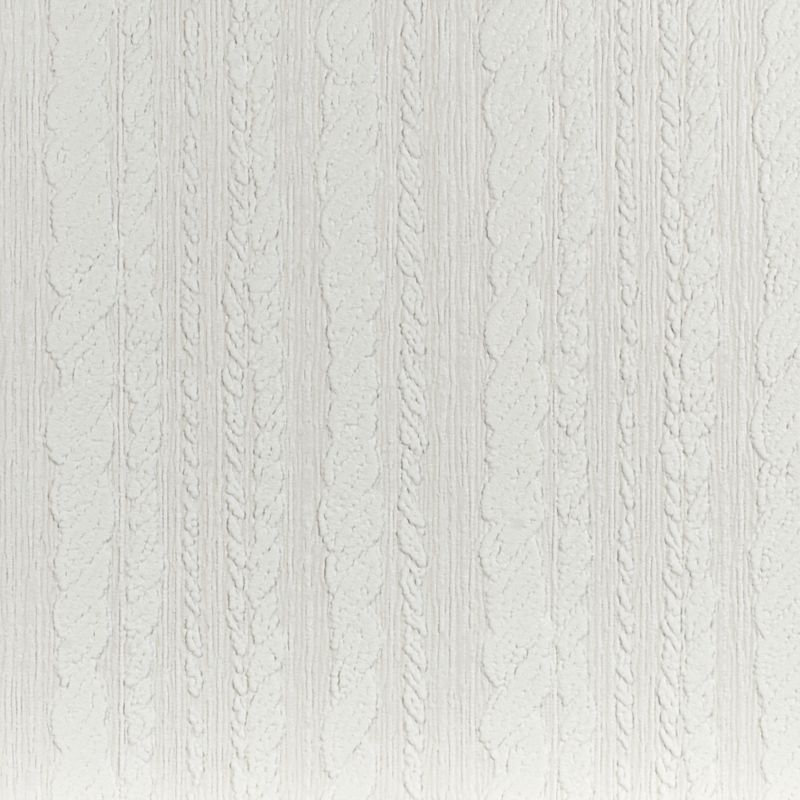 Super Fresco Paintable Cable Stripe White