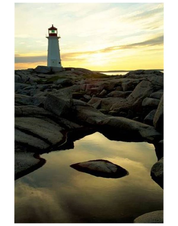 Lighthouse Printed Canvas Neutral 40x60cm