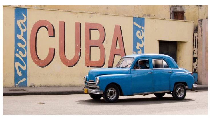 Cuba Printed Canvas Multicoloured 80x40cm