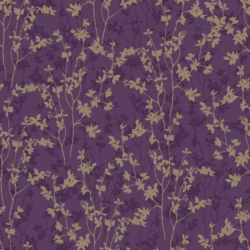 Morning Shadow Wallcovering Plum 10m 58238