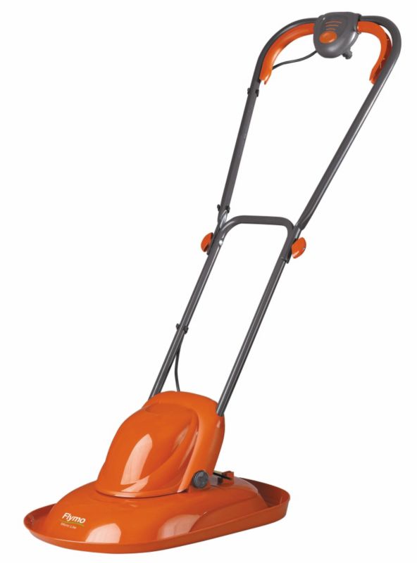 Flymo Electric Hover Mower Micro Lite OrangeGrey 1000w 28cm11 Inch