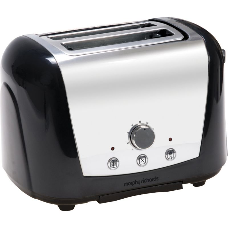 Morphy Richards Accents Black 2 Slice Toaster 44261