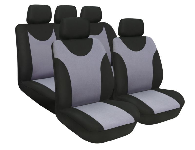 Sakura Aveo Seat Covers Full Set BlackSilver
