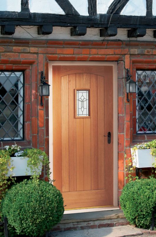 Croft 1 Lite Glazed Hardwood Veneer Exterior Door H1981 x W838 x D44mm