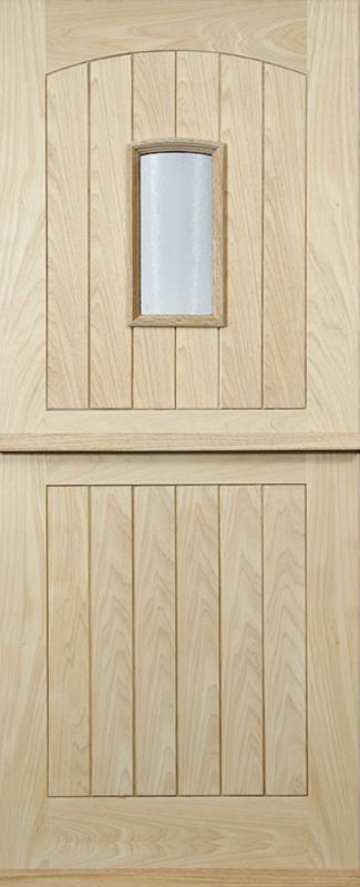 Freedom Stable Hardwood Door Set Night Latch and Dead Bolt Left Hand (H)1981 x (W)838 x (D)44mm
