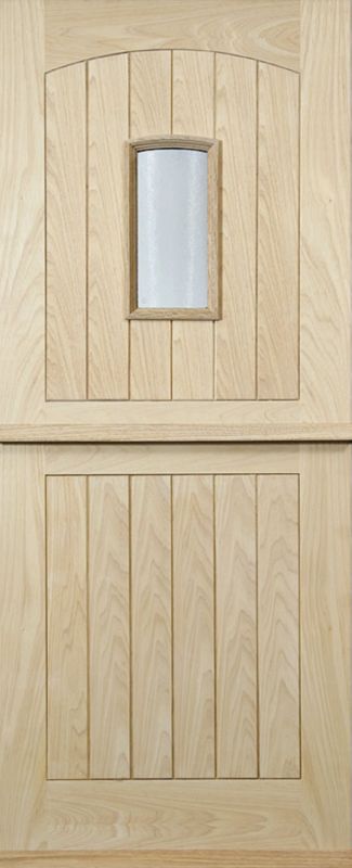 Stable Hardwood Door Set Night Latch and Dead Bolt Left Hand (H)1981 x (W)838 x (D)44mm