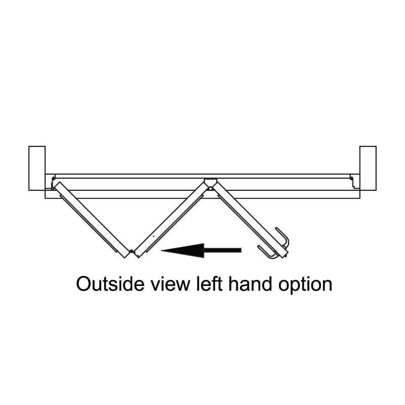 Alternative image for 6ft Freedom Trifold Door Left Hand White Oak Veneer (H)2090mm x (W)1789 x (D)820mm