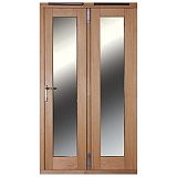 Save on this 5ft Folding French Door Right Hand White Oak Veneer With Satin Chrome Hardware 2090x1490mm