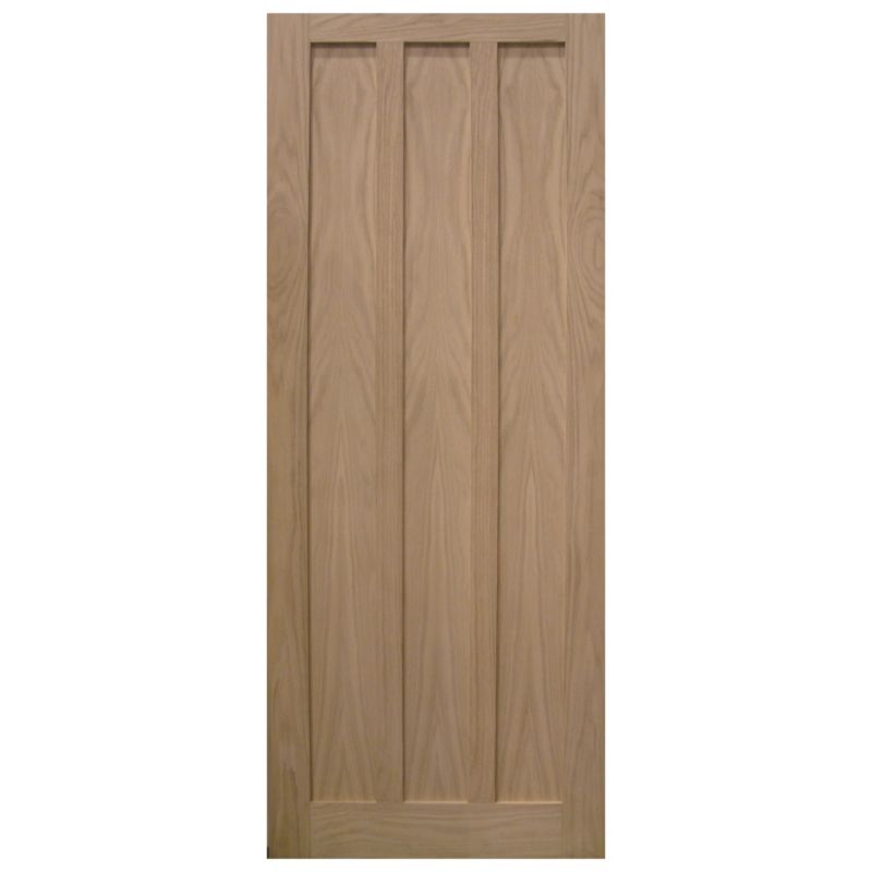 Watergrove Panelled Oak Veneer Exterior Door H1981 x W838 x D44mm